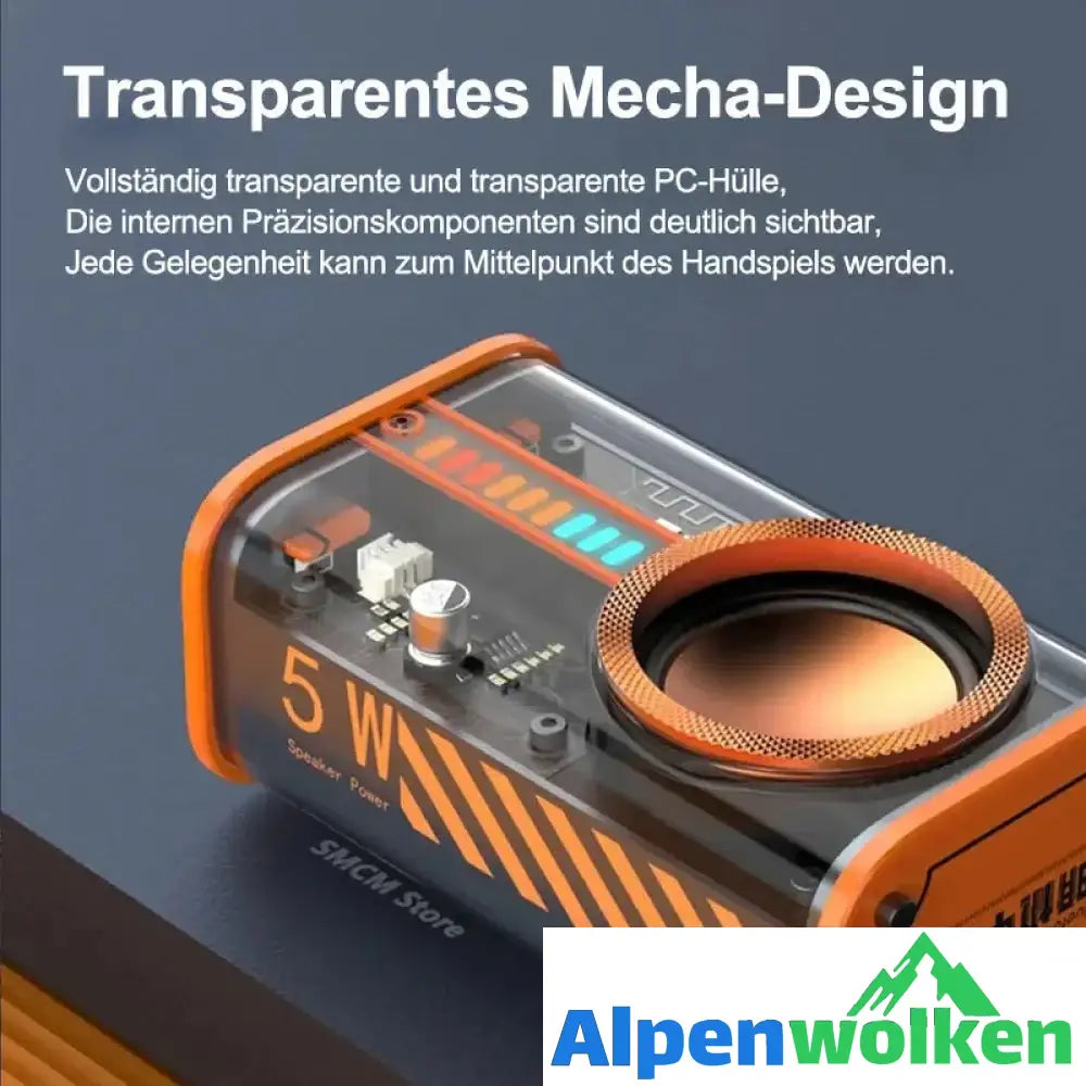 Alpenwolken - ✨Transparenter kabelloser Mecha-Bluetooth-Lautsprecher✨