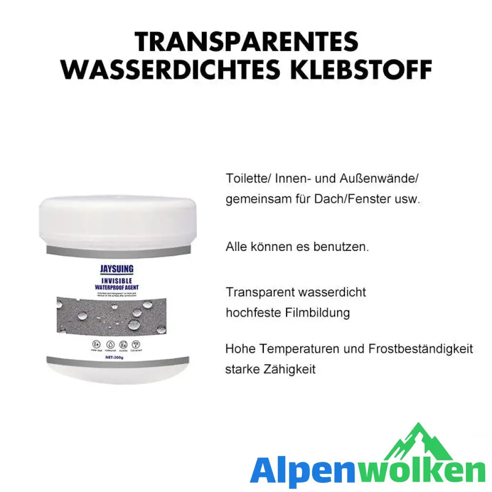 Alpenwolken - Transparenter wasserdichter Beschichtungsmittel