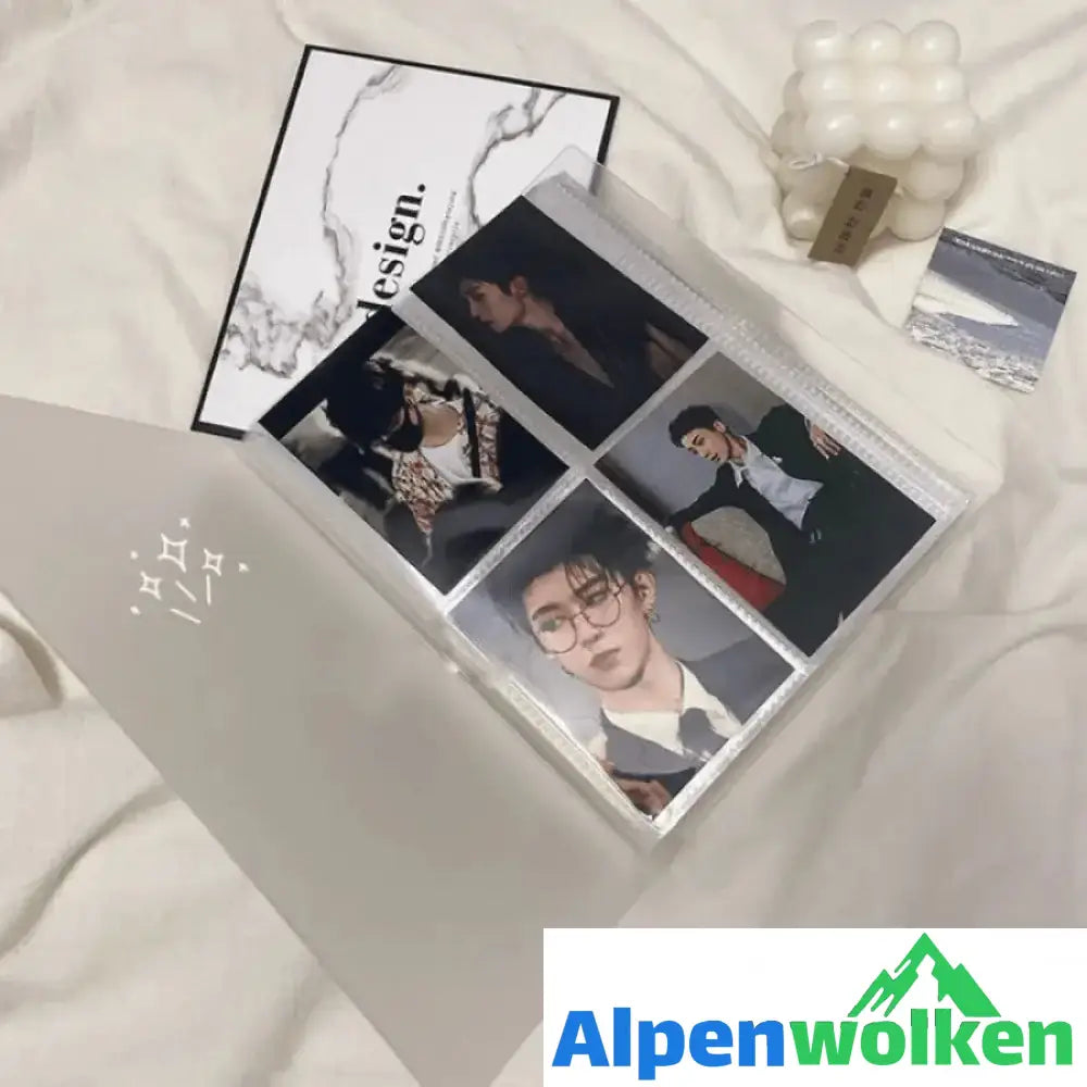 Alpenwolken - Transparentes Schmuck-Aufbewahrungsbuch-Set