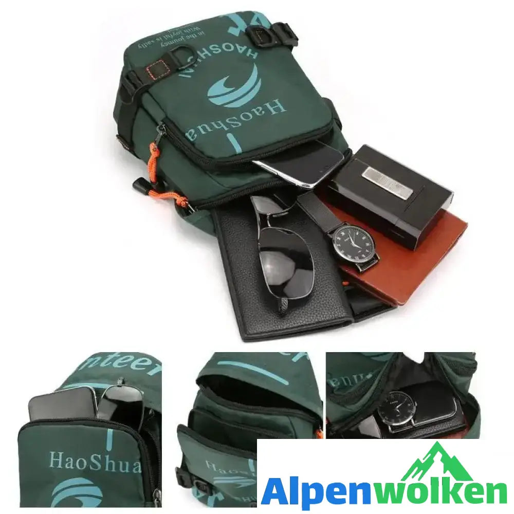 Alpenwolken - Trendige kleine quadratische Herrentasche