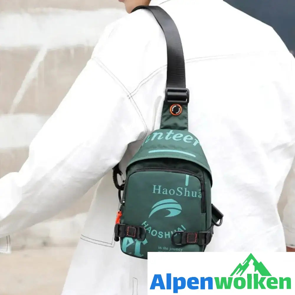 Alpenwolken - Trendige kleine quadratische Herrentasche