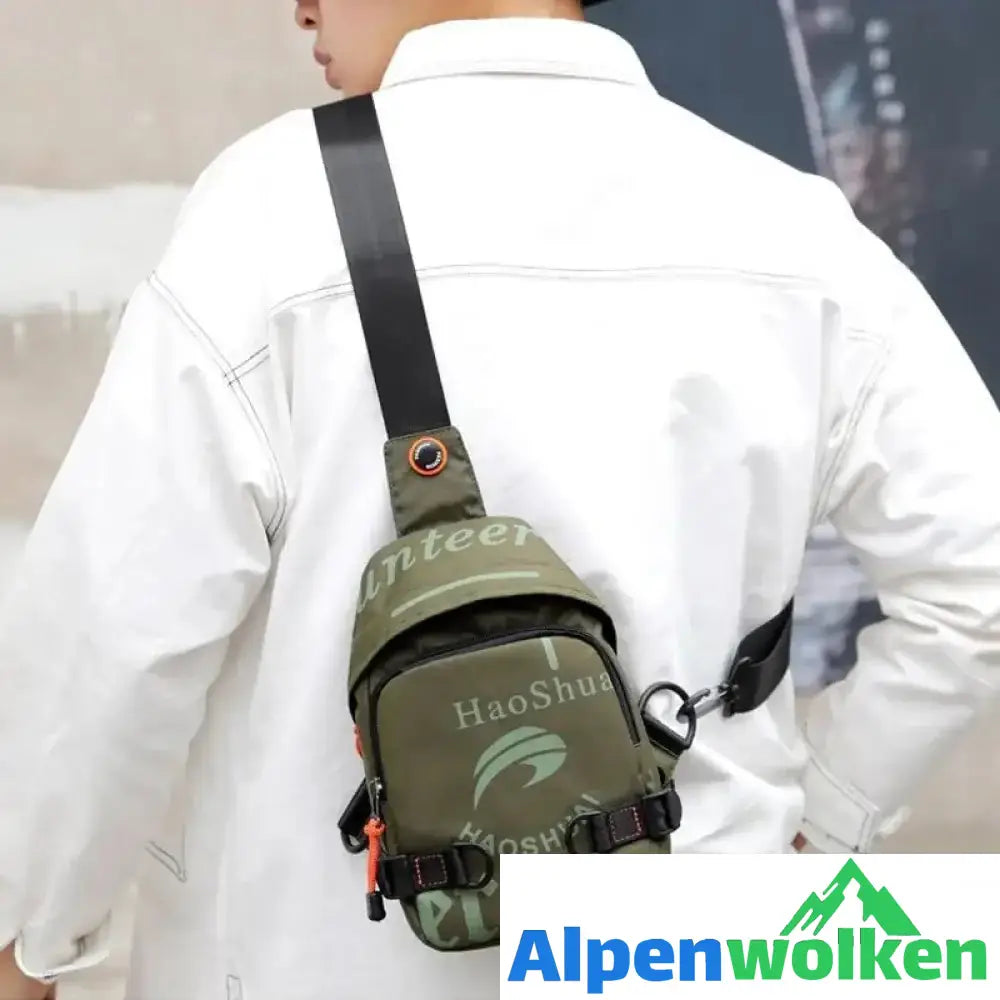 Alpenwolken - Trendige kleine quadratische Herrentasche