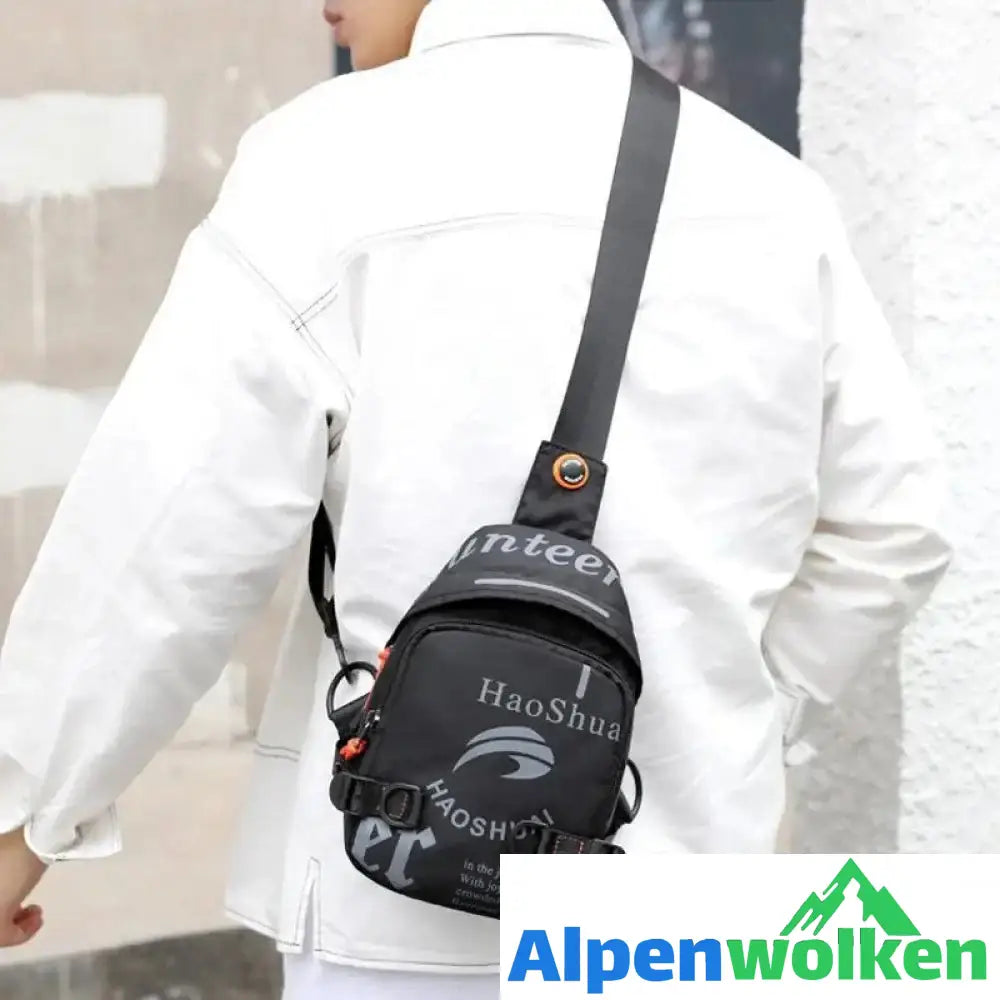 Alpenwolken - Trendige kleine quadratische Herrentasche