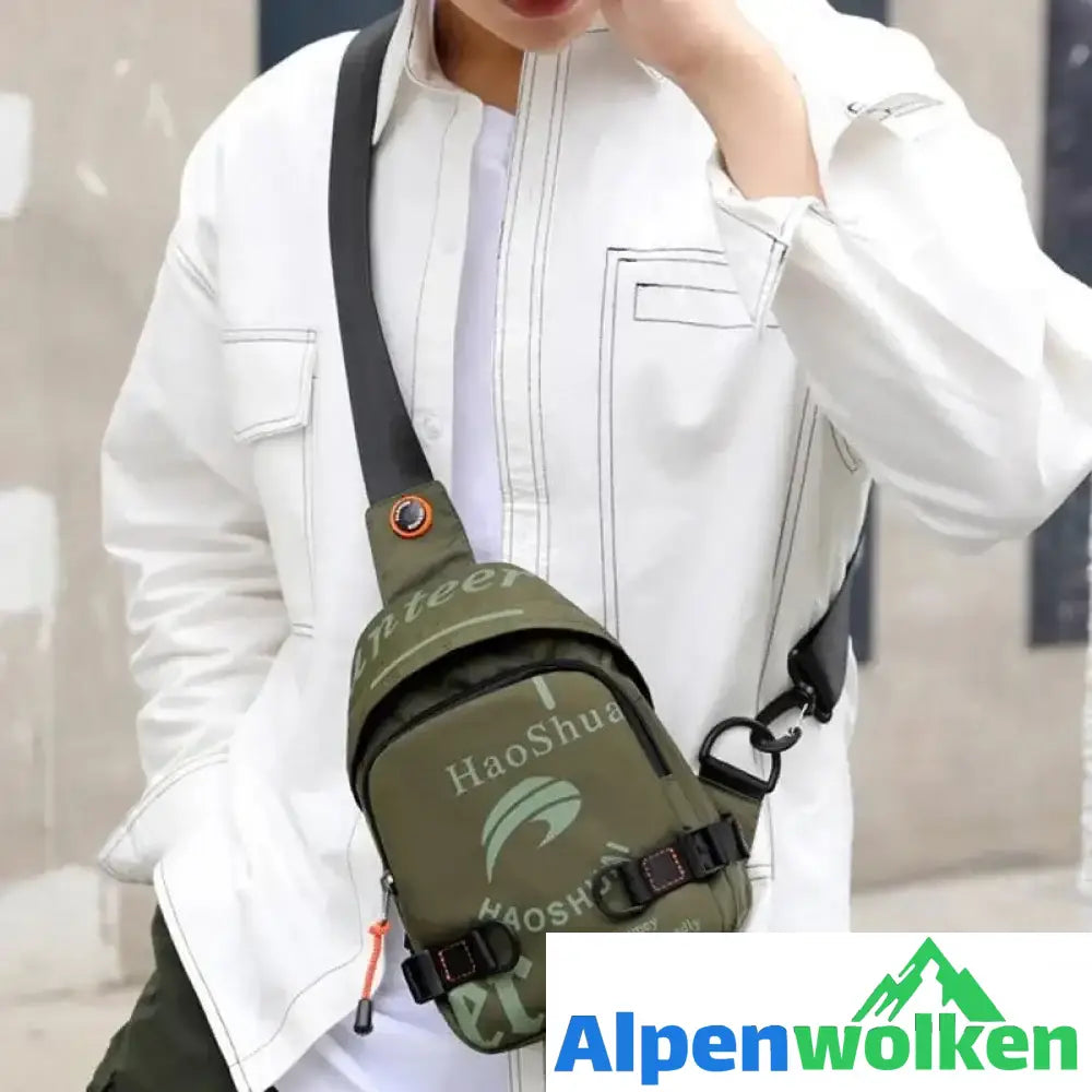 Alpenwolken - Trendige kleine quadratische Herrentasche