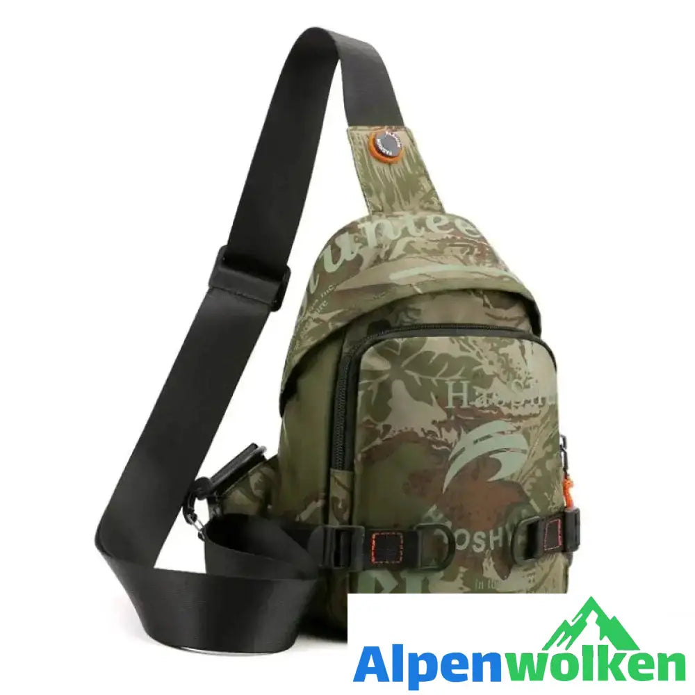 Alpenwolken - Trendige kleine quadratische Herrentasche Tarnung