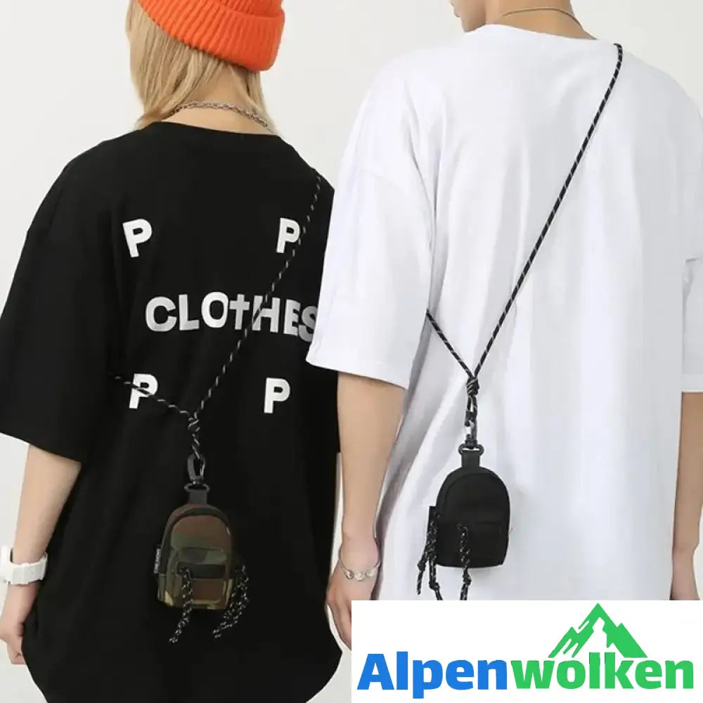 Alpenwolken - Trendige Mini-Tasche mit Anhänger