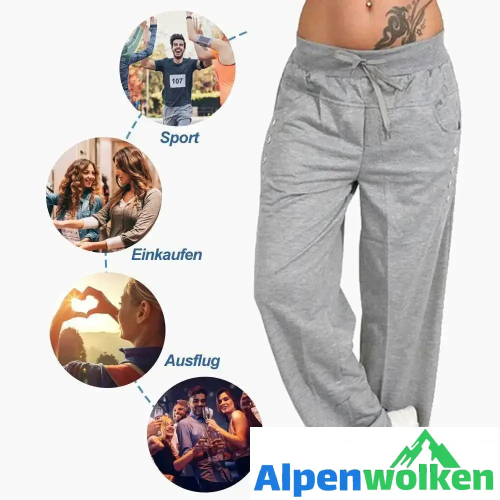 Alpenwolken - Übergroße lässige lose Jogginghose, Unisex Sporthose