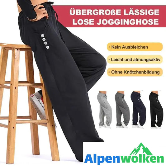 Alpenwolken - Übergroße lässige lose Jogginghose, Unisex Sporthose