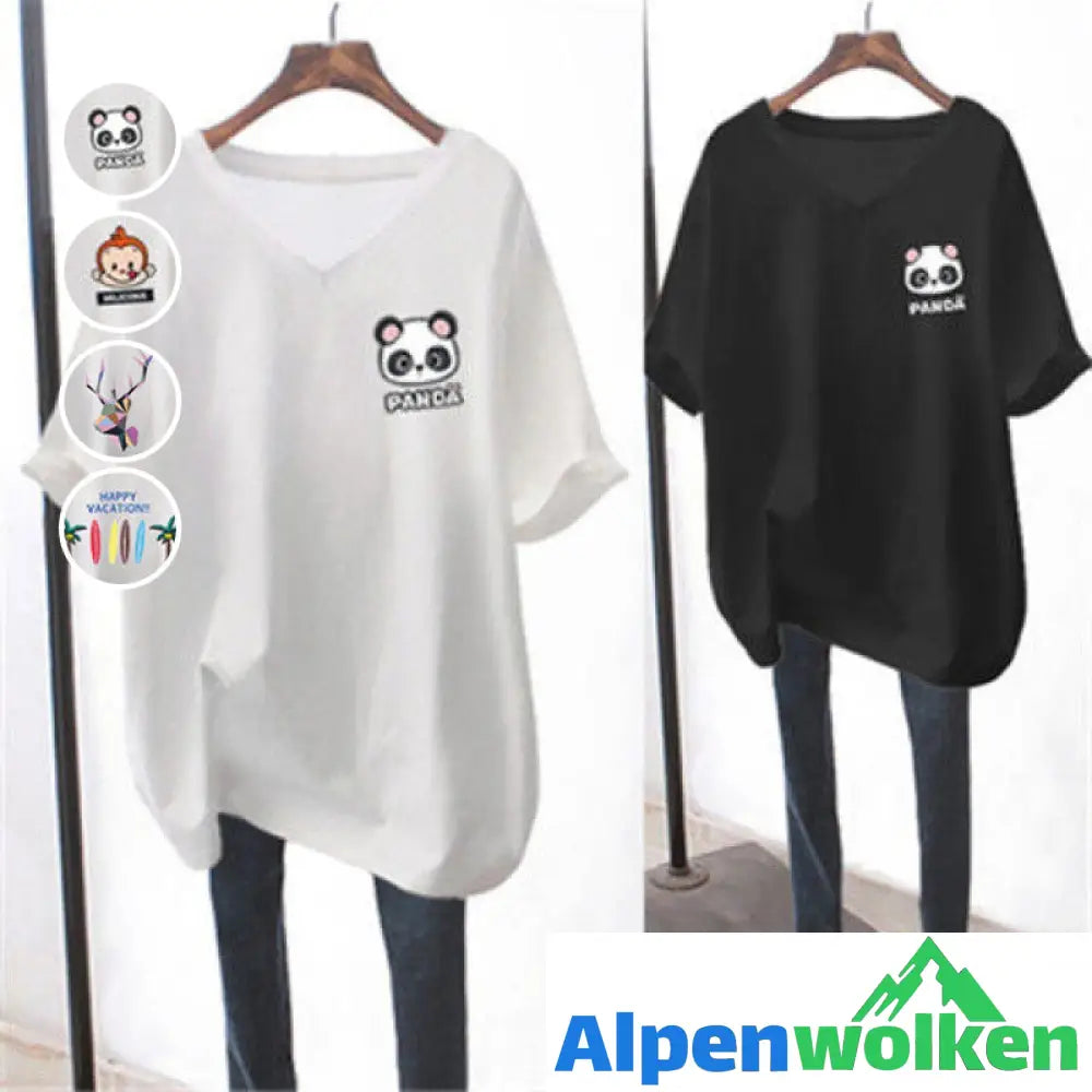 Alpenwolken - Übergroßes Kurzarm-T-Shirt