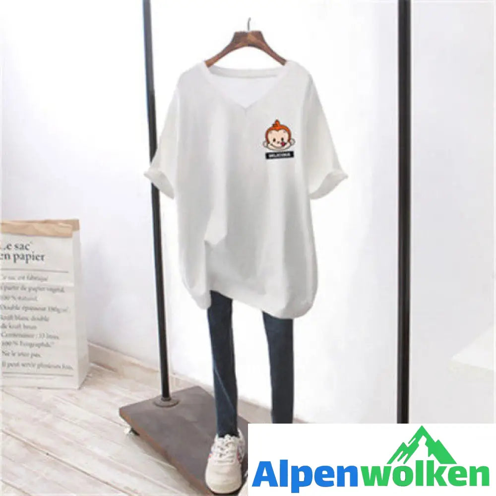 Alpenwolken - Übergroßes Kurzarm-T-Shirt