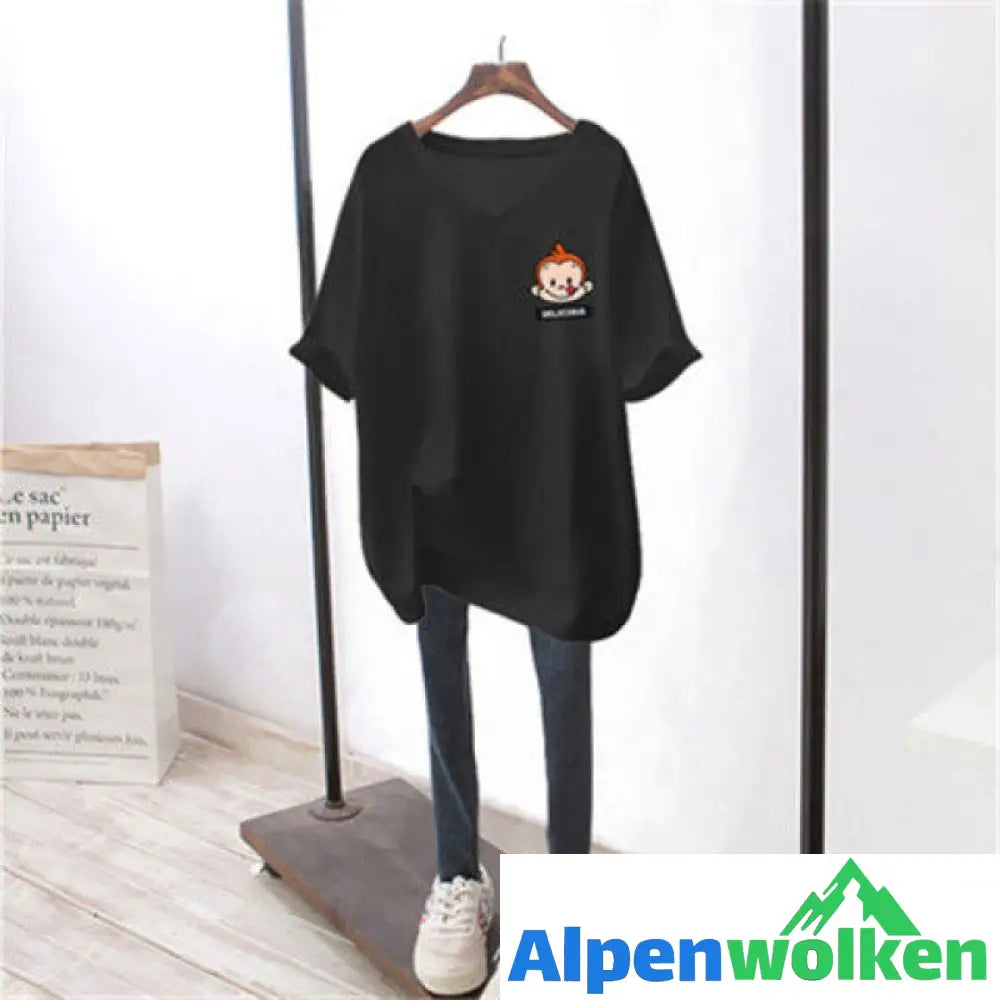 Alpenwolken - Übergroßes Kurzarm-T-Shirt