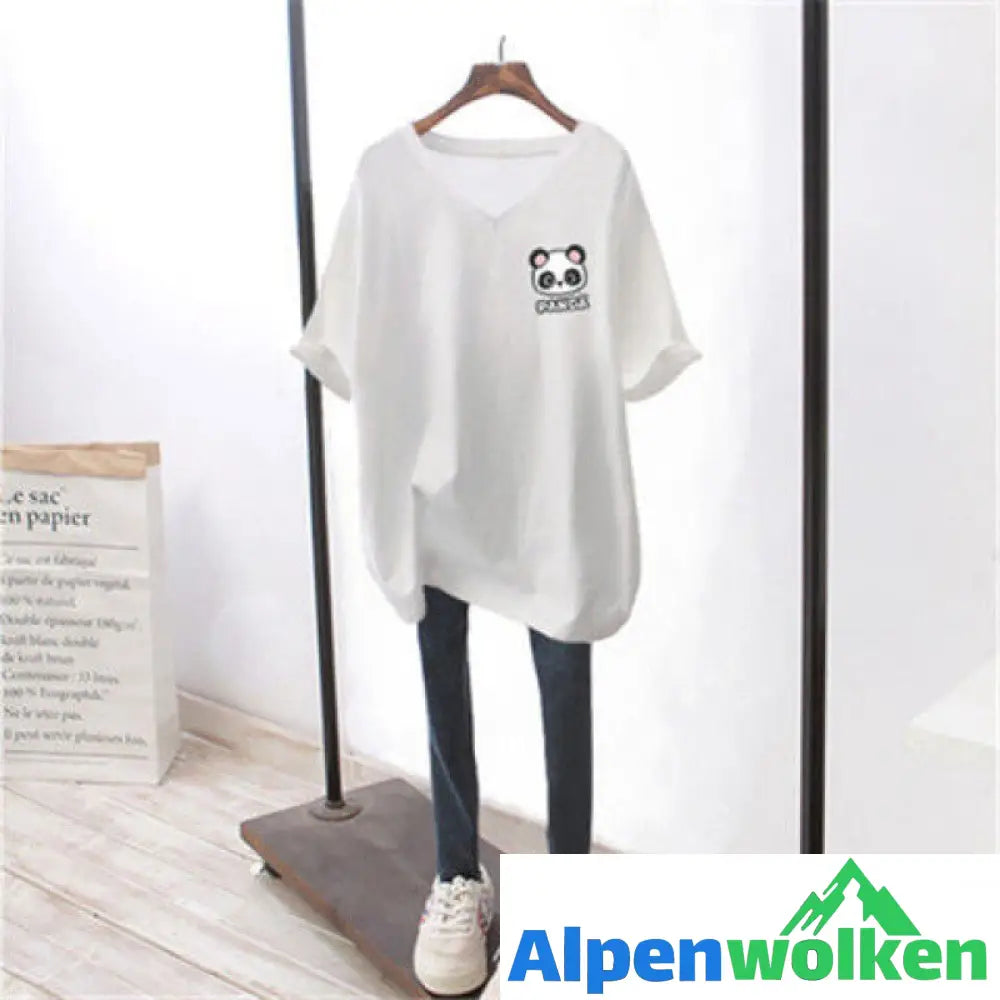 Alpenwolken - Übergroßes Kurzarm-T-Shirt