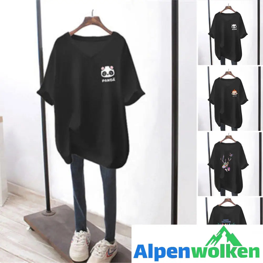 Alpenwolken - Übergroßes Kurzarm-T-Shirt