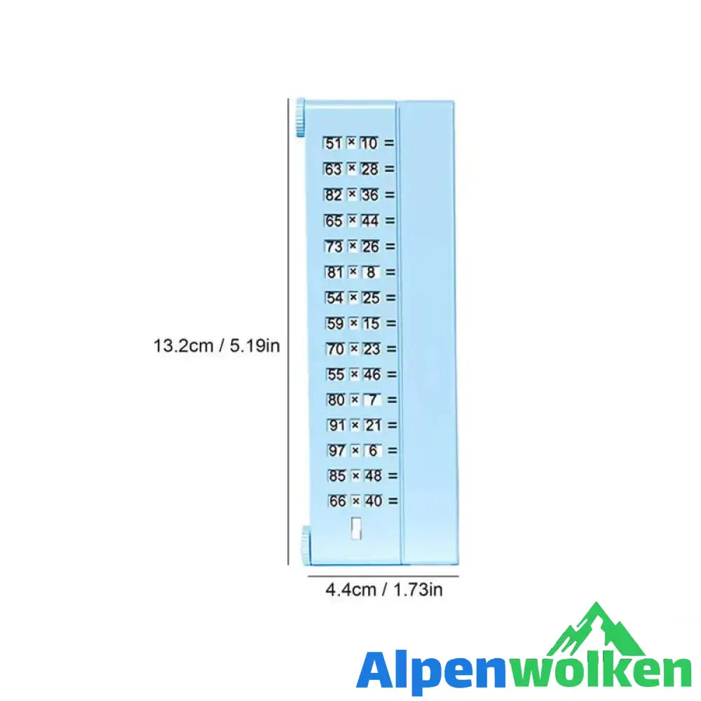 Alpenwolken - Übungstafel für mündliche Berechnungen für Kinder