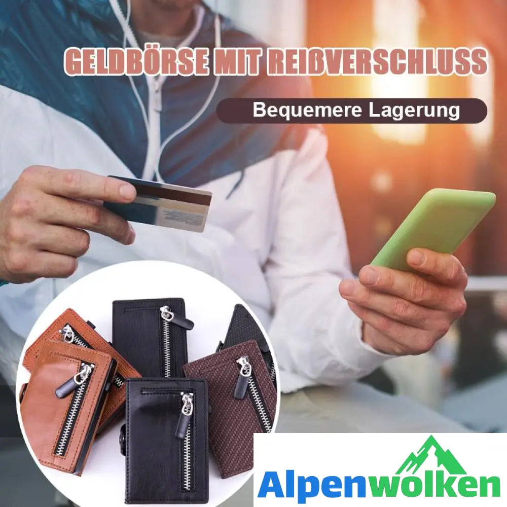 Alpenwolken - Ultra tragbare Brieftasche mit RFID Blockierung