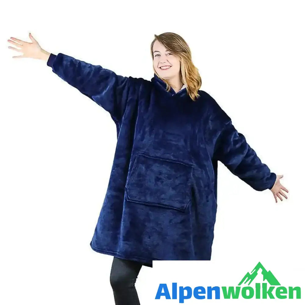 Alpenwolken - Ultra-Weiche & -Bequeme Decke Sweatshirt Blau