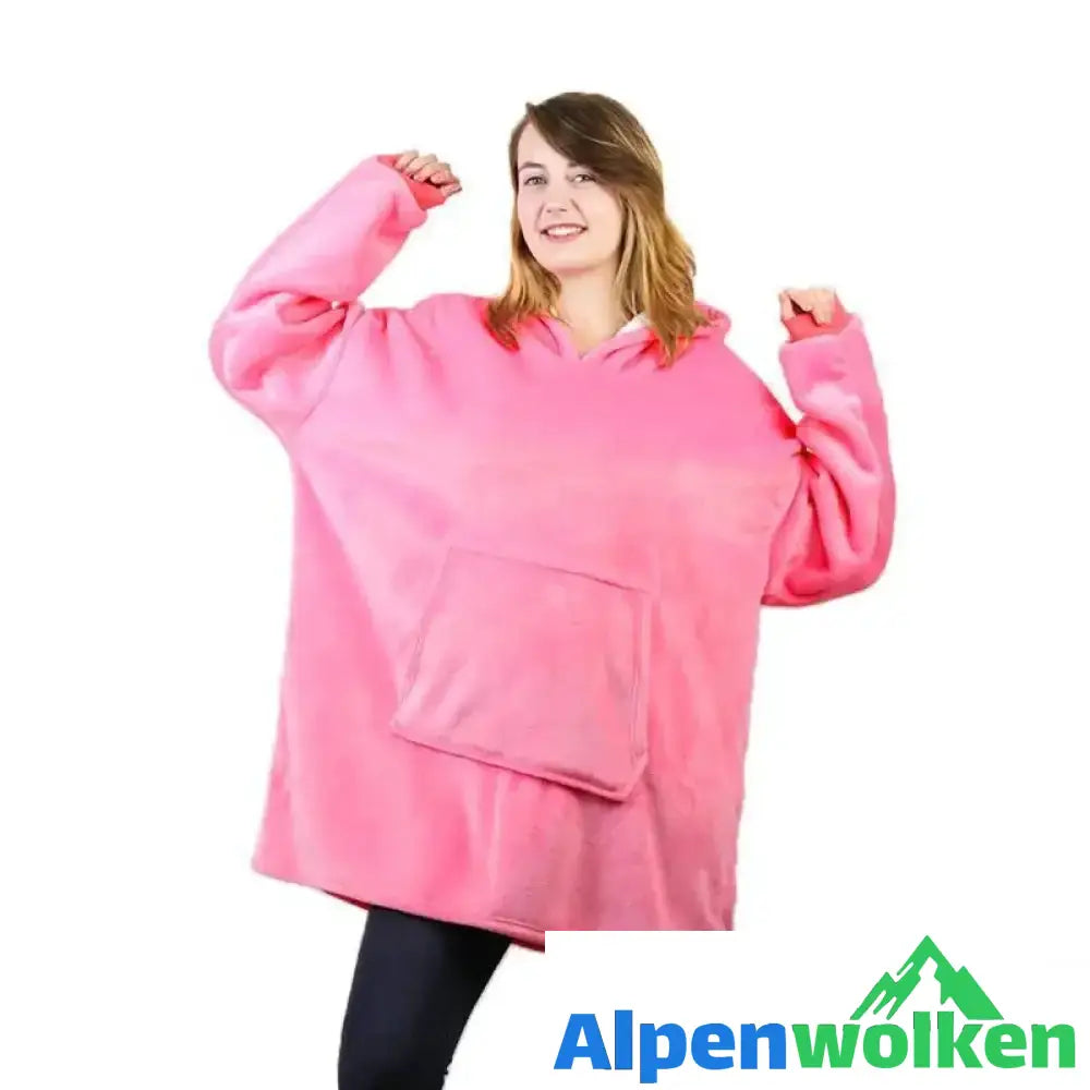 Alpenwolken - Ultra-Weiche & -Bequeme Decke Sweatshirt Rosa