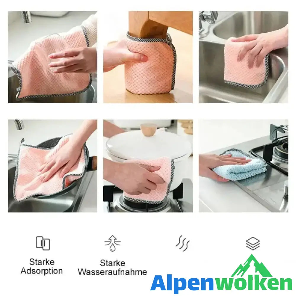 Alpenwolken - Ultraabsorbierende Mikrofaser-Geschirrtücher