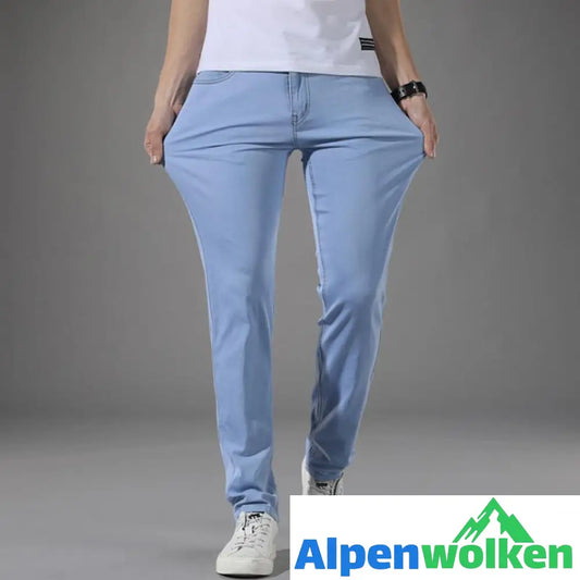 Alpenwolken - Ultradünne Mikroelastische Herren Jeans