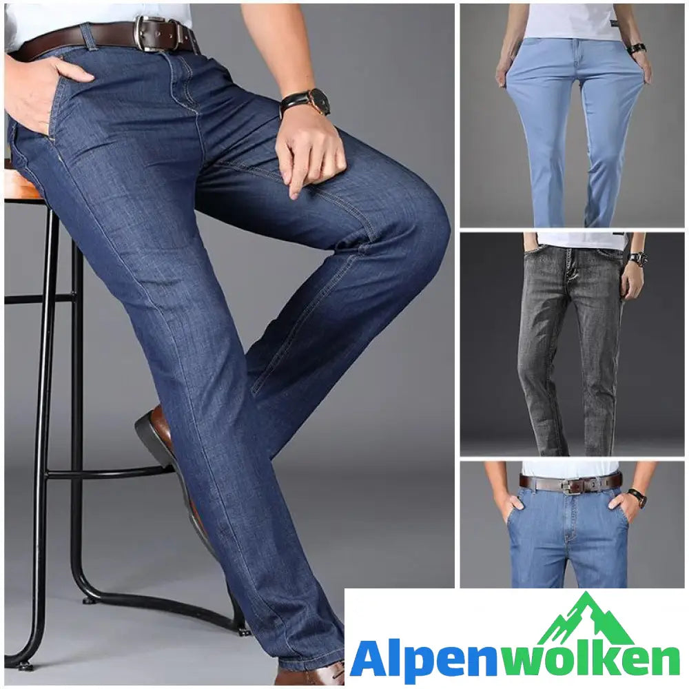 Alpenwolken - Ultradünne Mikroelastische Herren Jeans