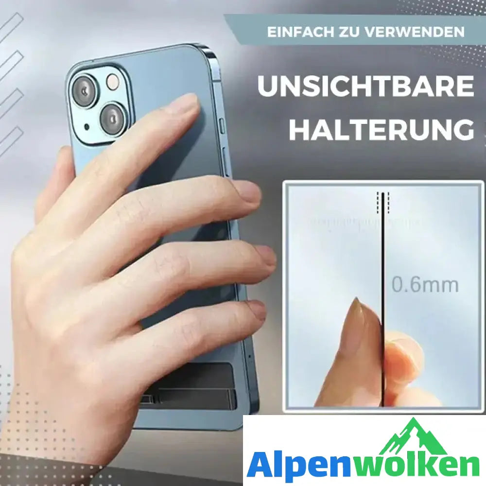 Alpenwolken - Ultradünner unsichtbarer Mini Handyhalter