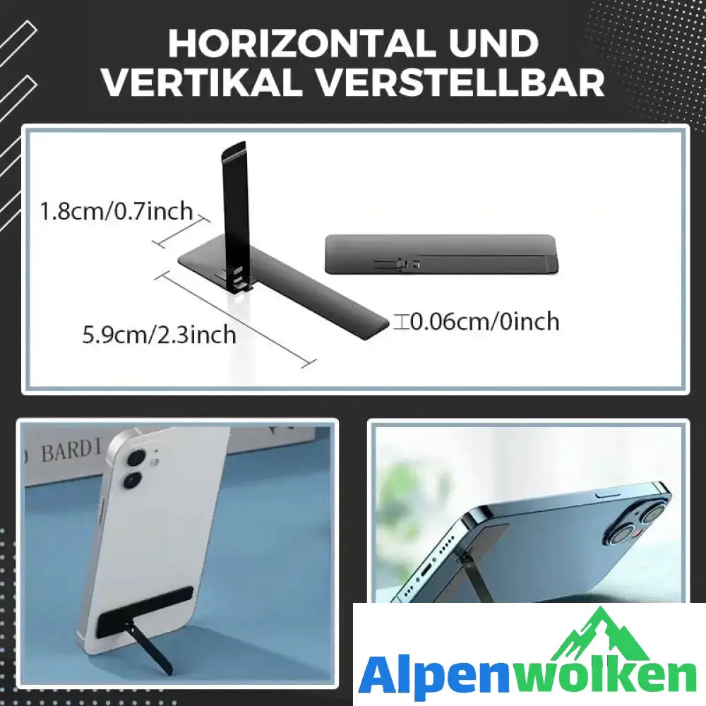 Alpenwolken - Ultradünner unsichtbarer Mini Handyhalter