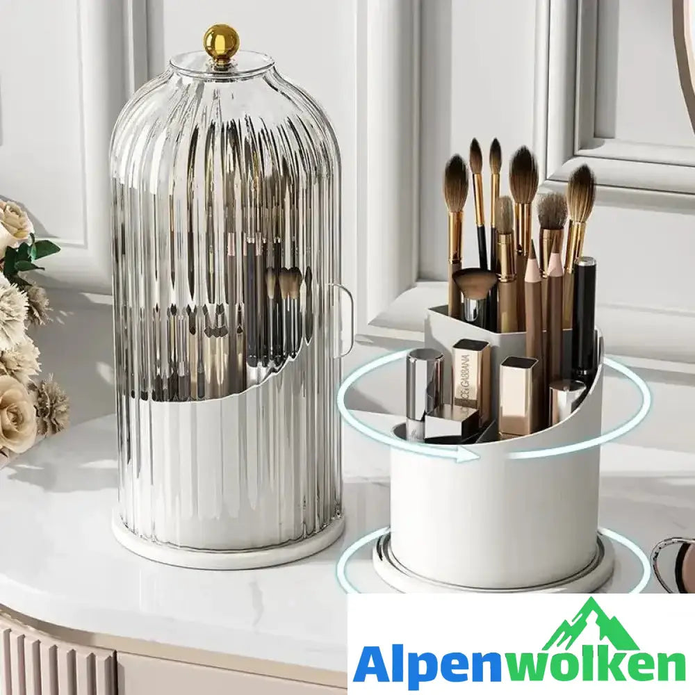 Alpenwolken - Um 360° drehbare Make-up-Pinsel-Organizer-Box