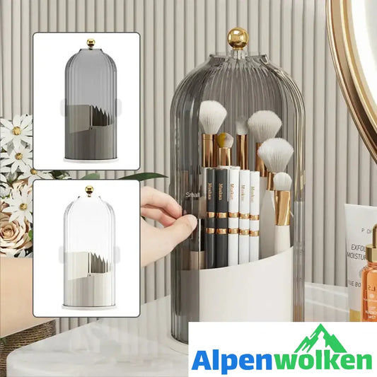 Alpenwolken - Um 360° drehbare Make-up-Pinsel-Organizer-Box