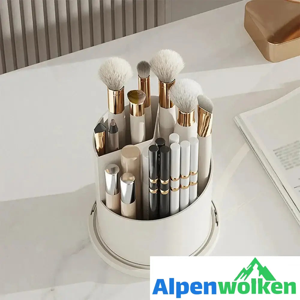 Alpenwolken - Um 360° drehbare Make-up-Pinsel-Organizer-Box