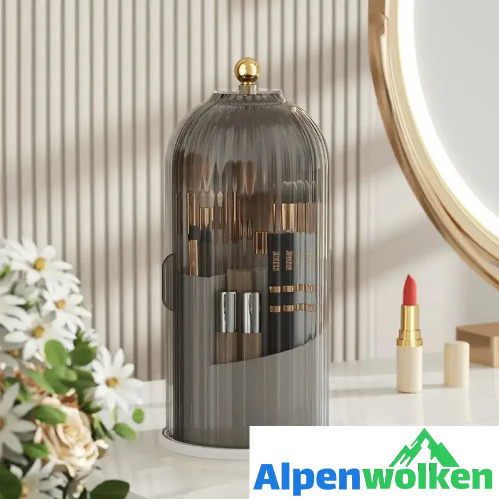 Alpenwolken - Um 360° drehbare Make-up-Pinsel-Organizer-Box schwarz