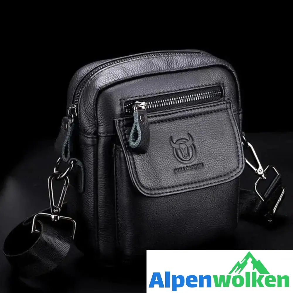 Alpenwolken - Umhängetasche aus Leder für Herren