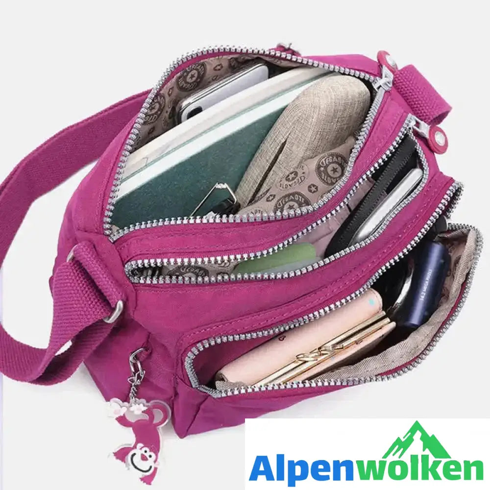 Alpenwolken - Umhängetasche aus Nylon für Damen