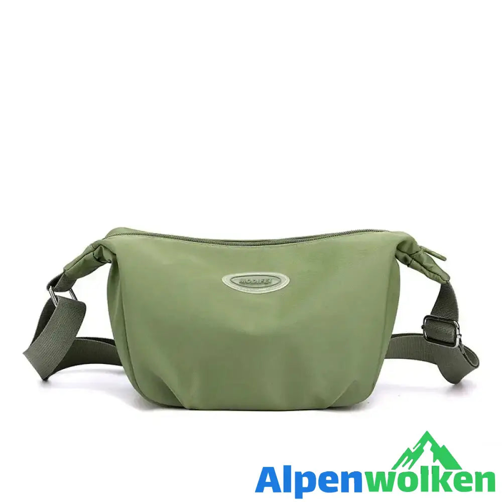 Alpenwolken - Umhängetasche aus Nylon Grün