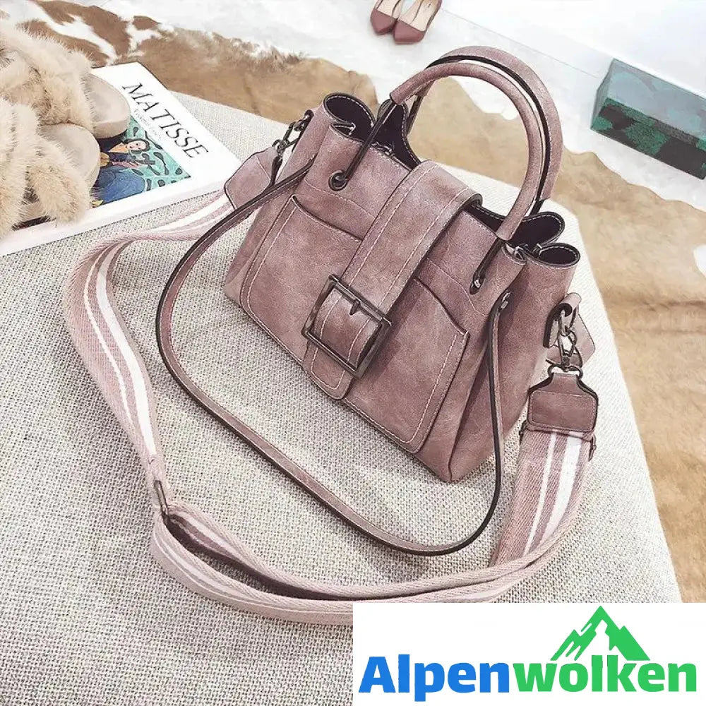 Alpenwolken - Umhängetasche Für Damen Im Retro-Stil