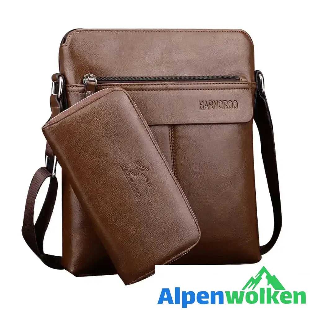 Alpenwolken - Umhängetasche für Herren mit Handtasche