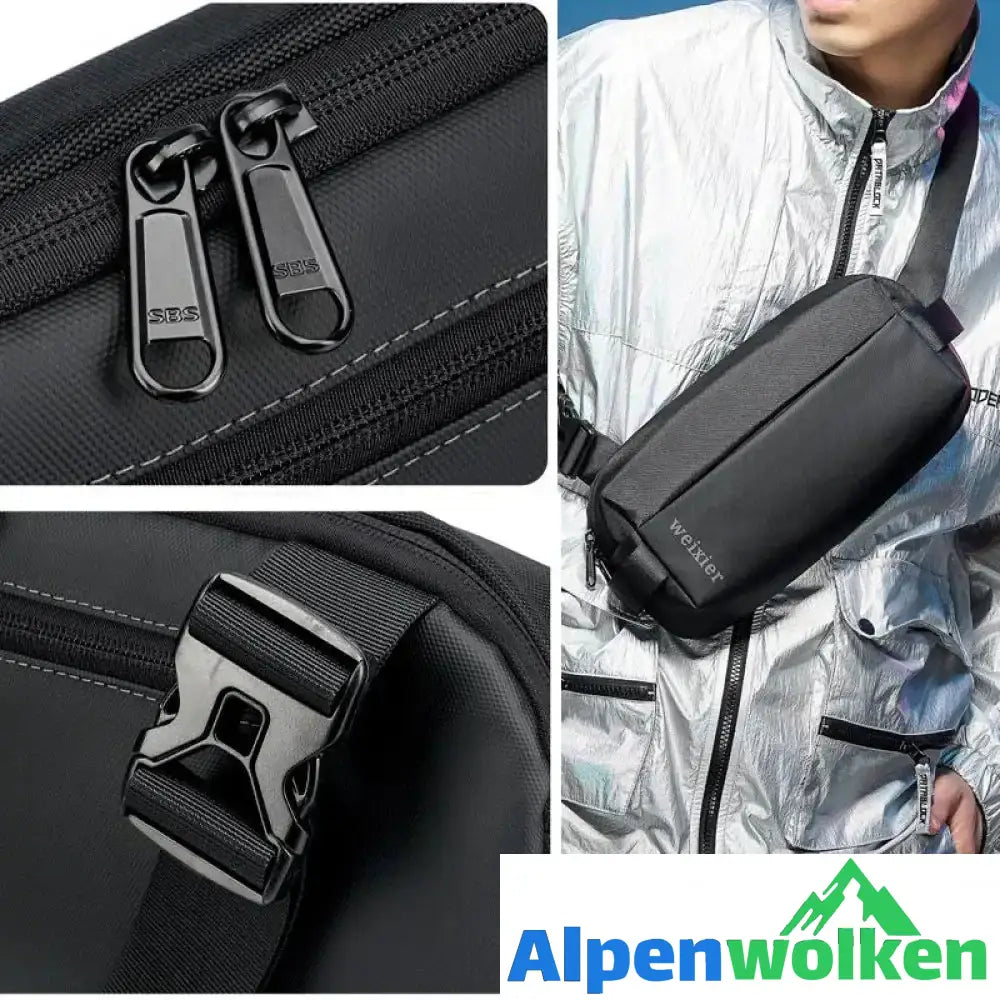 Alpenwolken - Umhängetasche im trendigen Sportstil für Herren