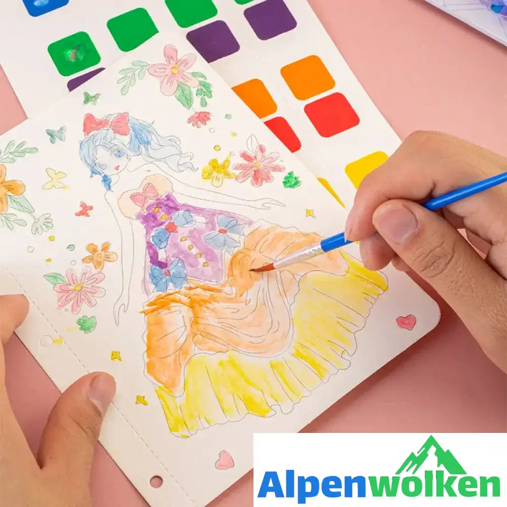 Alpenwolken - Unendlicher Kindheitstraum handgemalt