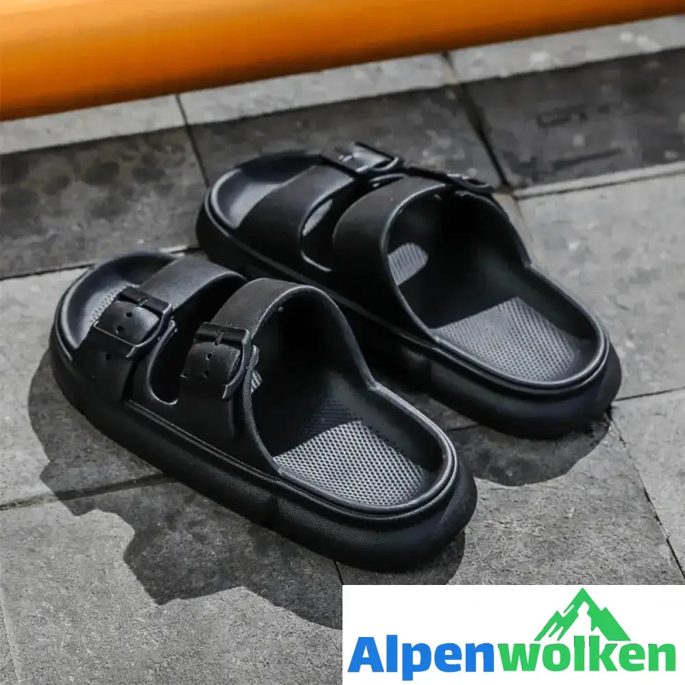 Alpenwolken - Unisex Plattformpantoffeln im Freien