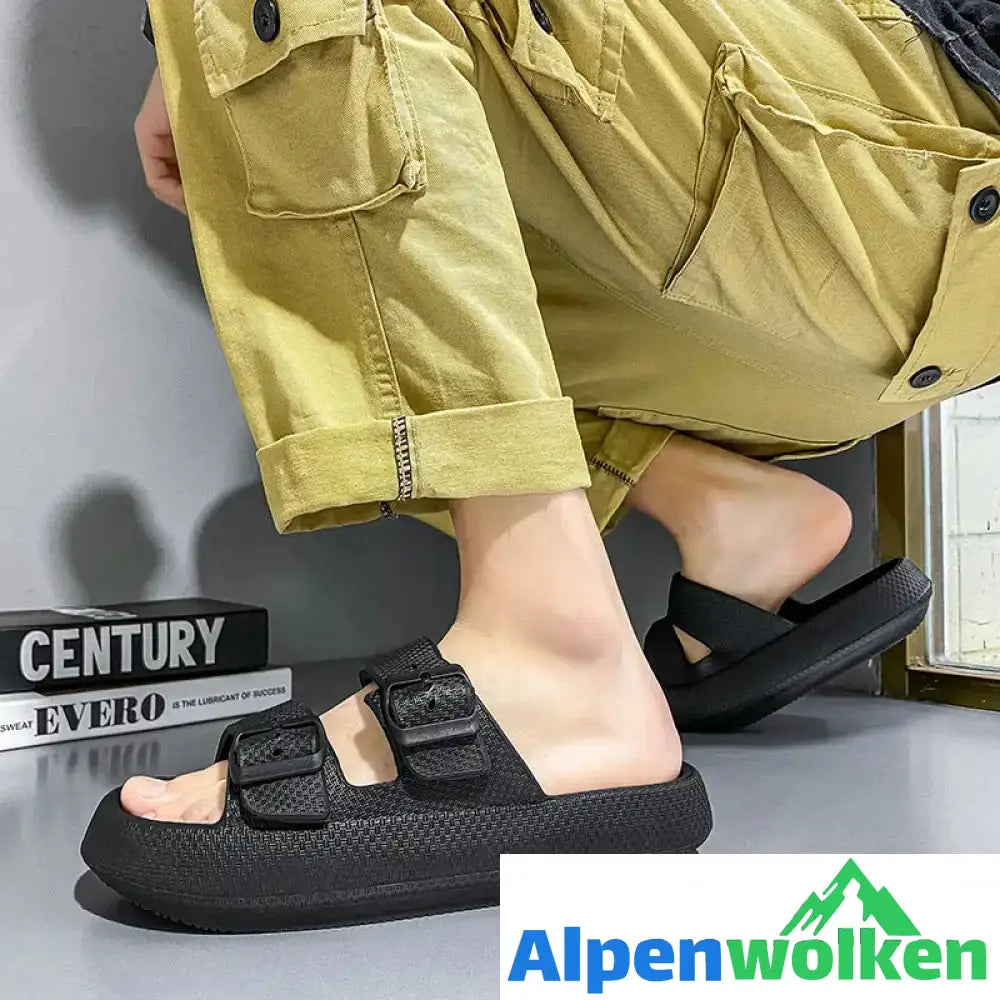 Alpenwolken - Unisex Plattformpantoffeln im Freien