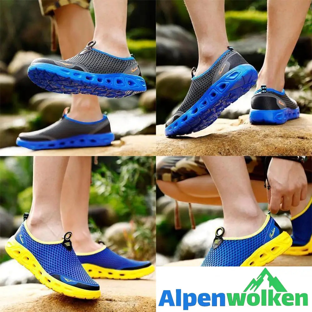 Alpenwolken - Unisex Sneaker Mesh Slip-On Outdoor Schuhe