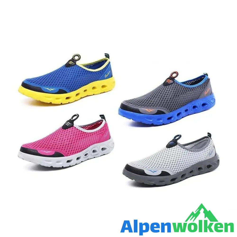 Alpenwolken - Unisex Sneaker Mesh Slip-On Outdoor Schuhe