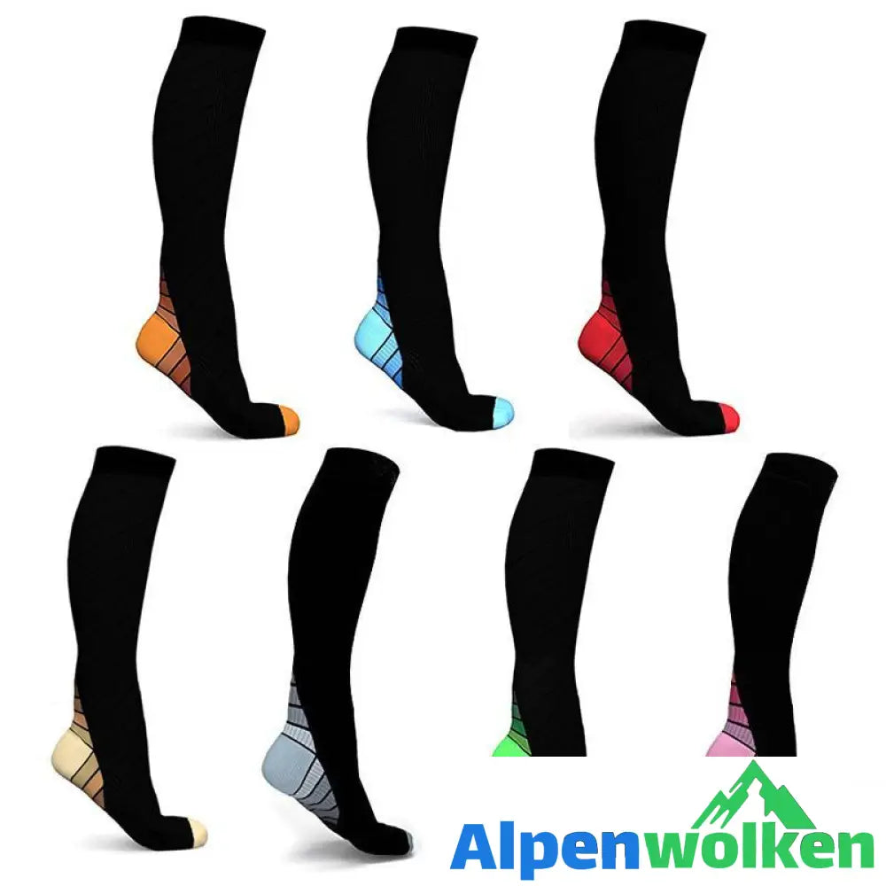 Alpenwolken - Unisex-Sport-Kompressionssocken