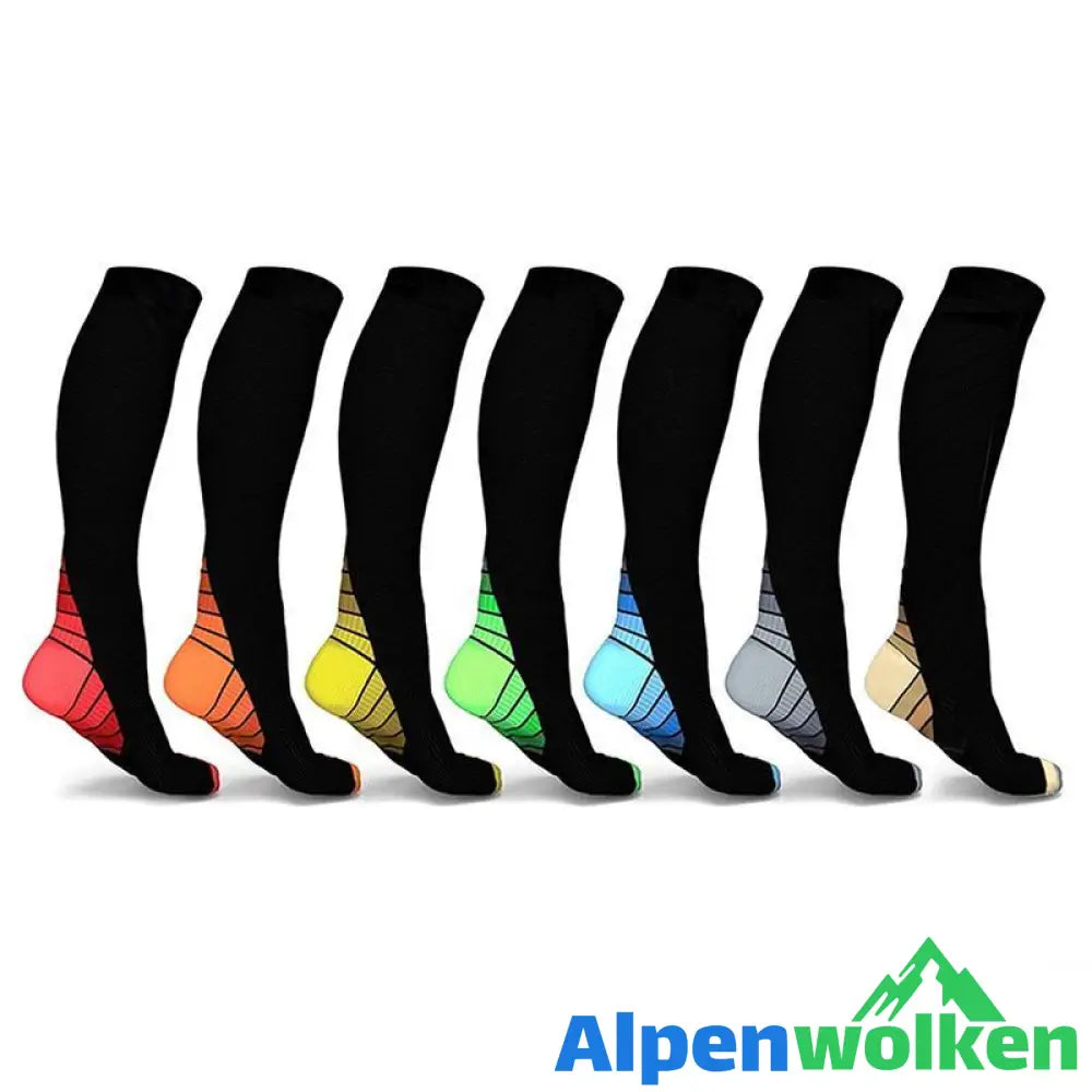 Alpenwolken - Unisex-Sport-Kompressionssocken