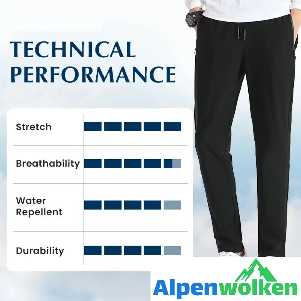 Alpenwolken - Unisex super stretch schnell trocknende Hose