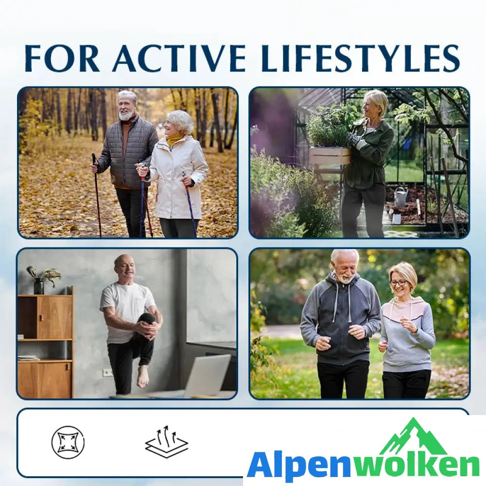 Alpenwolken - Unisex super stretch schnell trocknende Hose