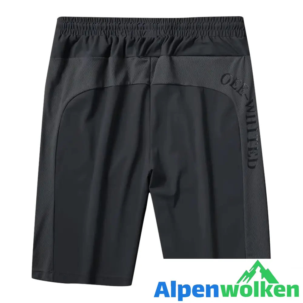 Alpenwolken - Unisex Super-Stretch-Schnelltrocknende Shorts Mesh - Schwarz