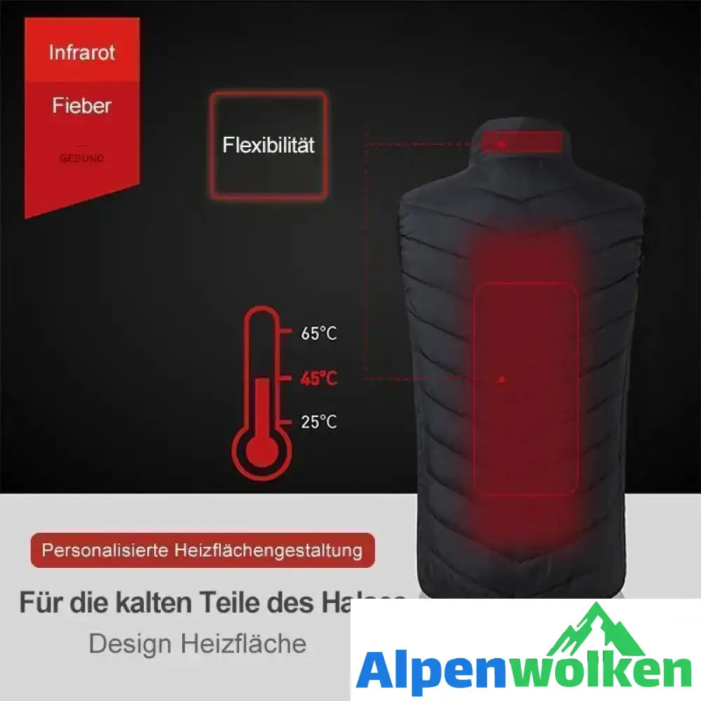 Alpenwolken - Unisex wärmende beheizte Weste