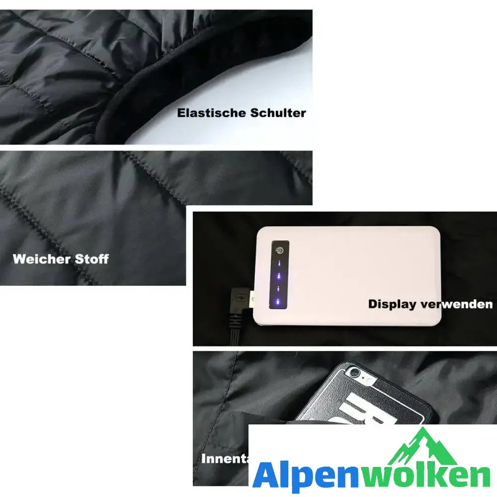 Alpenwolken - Unisex wärmende beheizte Weste