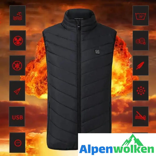 Alpenwolken - Unisex wärmende beheizte Weste