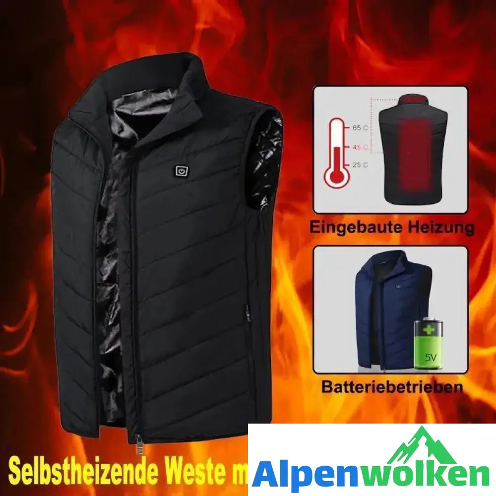 Alpenwolken - Unisex wärmende beheizte Weste